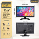 LESOWN N133 Widescreen 13.3 inch Full HD 1920x1080 IPS Screen LCD Monitor Video Input with Speakers