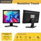 LESOWN N190 19 inch Wide Touch Screen Monitor 1280x1024 Capacitive  16:10 VGA HDMI Secondary Display