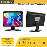 LESOWN N190 19 inch Wide Touch Screen Monitor 1280x1024 Capacitive  16:10 VGA HDMI Secondary Display
