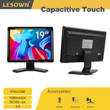 LESOWN N190 19 inch Wide Touch Screen Monitor 1280x1024 Capacitive  16:10 VGA HDMI Secondary Display