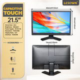 LESOWN N215 Ultra Wide Touchscreen Monitor 21.5 inch 1920x1080 Full HD VGA HDMI Wall Mount VESA Display