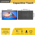 LESOWN N270 27 inch Industrial  Monitor Touch Ultrawide Screen  IPS VGA HDMI USB Input VESA100 Wall Mount Display