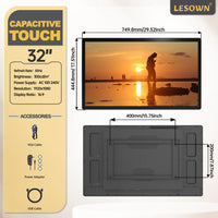 LESOWN N320-E01T/N320-E02T/N320-E03T 32 inch Industrial Display 1920x1080 16:9 Touchscreen VGA HDMI USB VESA100 Monitor