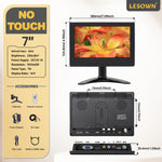 LESOWN N70 1024 x 600  7 inch HD Small LCD Car Monitor Touch Display  AV VGA HDMI Input