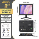 LESOWN N80 8 inch Portable 1024x768 IPS Car Rear View Monitor HDMI AV VGA USB VESA