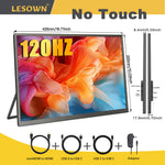 LESOWN P185KPR/P185KPTR 18.5 inch 120Hz 1080P FHD IPS Touchscreen Ultrawide Large Portable Monitor for Laptop Mac PC PS4/5 Switch Laptop Screen Extender