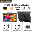 LESOWN P50C-T mini Monitor 5 inch IPS 800x480 LCD Touch Screen Display HDMI mini Sub Screen