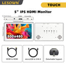 LESOWN P50CW-T mini USB Touch Display HDMI IPS Screen Compact 5 inch PC Laptop Sub White Monitor