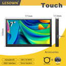 LESOWN P70D-T USB C 7 inch Monitor LCD Touch Display IPS 1024x600 Small Portable Monitor