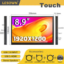 LESOWN P89GPT 8.9 inch Portable USB C Monitor IPS 1920x1200 Touch Small Sub HDMI Display