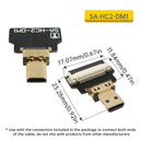 LESOWN Slim Flat FFC Standard HDMI Cable Male to HDMI Female Interface