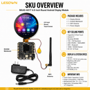 LESOWN Interactive 4in Square LCD Screen 720x720 Secondary Touchscreen HDTV Input Modding for Windows PC Builders