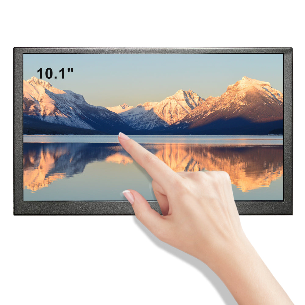 LESOWN P101C-T 10.1 inch mini Wide Touchscreen Secondary PC 1024x600 Display with Speakers for PC Windows