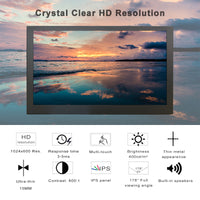 LESOWN P70C mini Wide Screen 7 inch IPS 1024x600 with Speakers Portable PC Monitor Extender