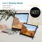 LESOWN R7-A Wide Small Screen 1024x600 IPS LCD Display HDMI Portable Monitor Touch Module with Case