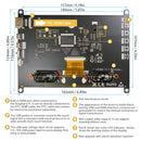 LESOWN R7-A Wide Small Screen 1024x600 IPS LCD Display HDMI Portable Monitor Touch Module with Case