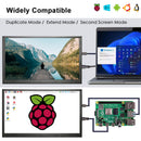 LESOWN P101C 10.1 inch Portable Monitor mini HDMI 1024x600 Portable Display with Speakers for PC Windows