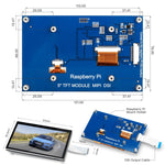 LESOWN R5P-ST 5inch DSI Display 800×480 IPS Touchscreen for Raspberry PI