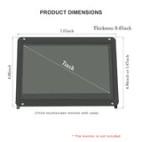 LESOWN 7 inch Raspberry Pi Touch Screen Display Case Holder