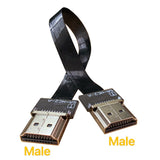 LESOWN Slim Flat FFC Standard HDMI Cable Male to HDMI Female Interface