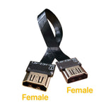 Slim Flat FFC Standard HDMI Cable Male to HDMI Female Interface