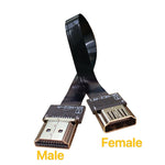 LESOWN Slim Flat FFC Standard HDMI Cable Male to HDMI Female Interface