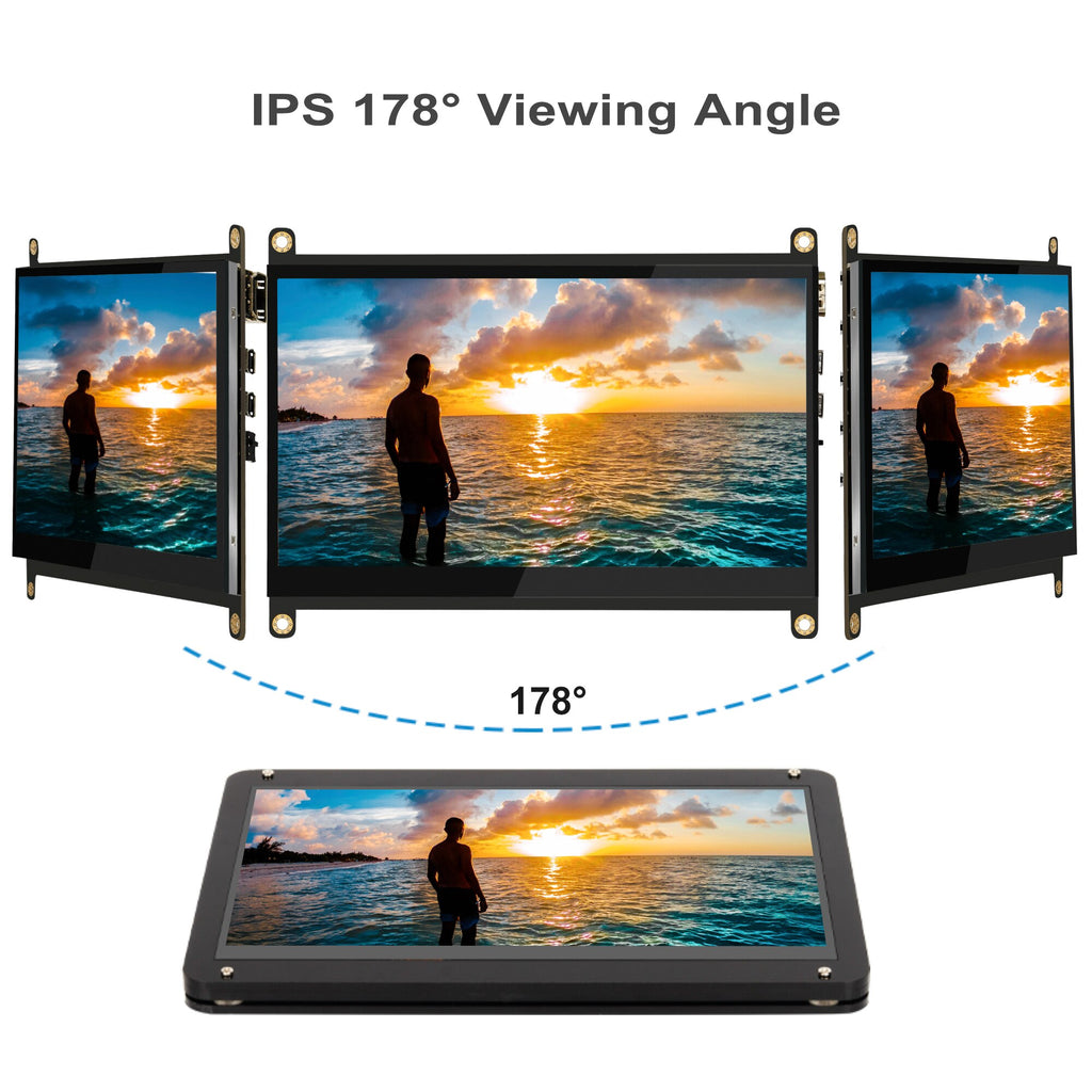 7inch 1024x600 IPS Touchscreen, Capacitive Portable Ultra HD Display ...
