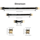 LESOWN Slim Flat FFC Standard HDMI Cable Male to HDMI Female Interface