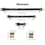 LESOWN Slim Flat FFC Standard HDMI Cable Male to HDMI Female Interface