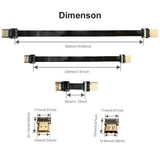 LESOWN Slim Flat FFC Standard HDMI Cable Male to HDMI Female Interface